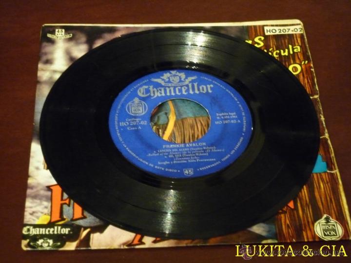 Discos de vinilo: FRANKIE AVALON - TEMAS DE LA PEL&Iacute;CULA EL ALAMO - 1961 - Foto 3