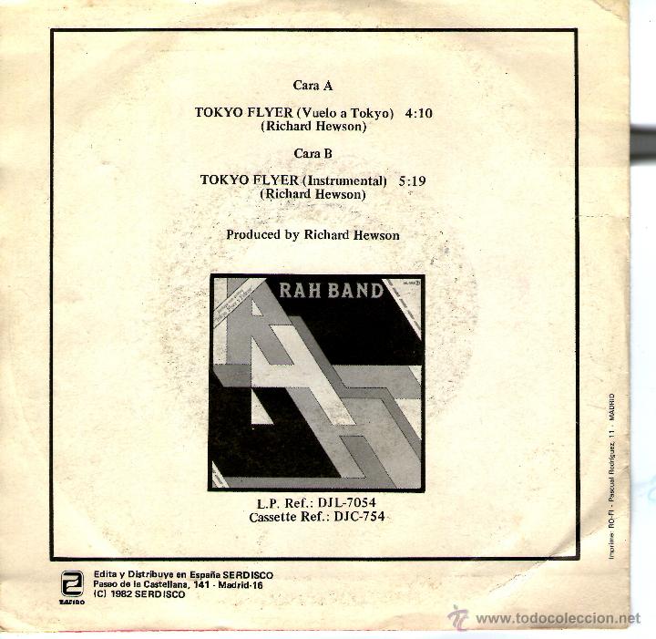 Discos de vinilo: RAH BAND  TOKYO FLYER - Foto 2