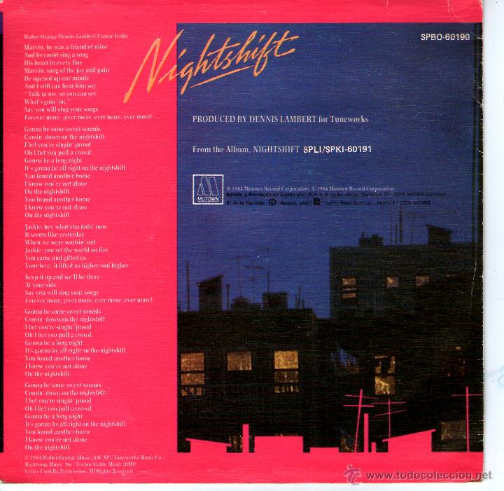 Discos de vinilo: COMMODORES  NIGHTSHIFT - Foto 2