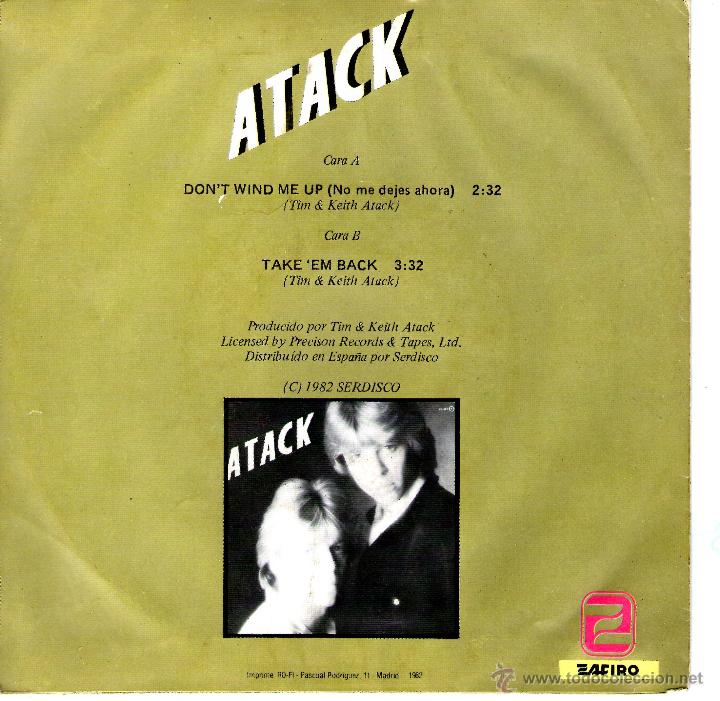 Discos de vinilo: ATACK   DONT WIND ME UP - Foto 2