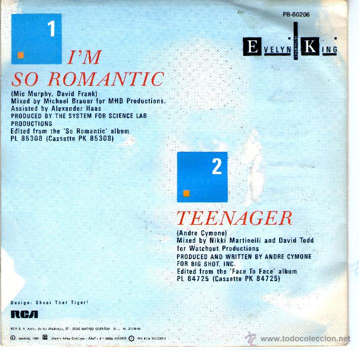 Discos de vinilo: EVELYN KING - IM SO ROMANTIC - Foto 2