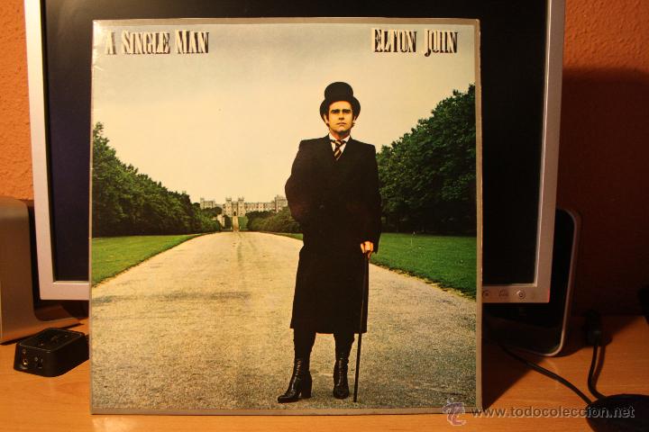 Discos de vinilo: Elton John A Single Man portada abierta original lp - Foto 1