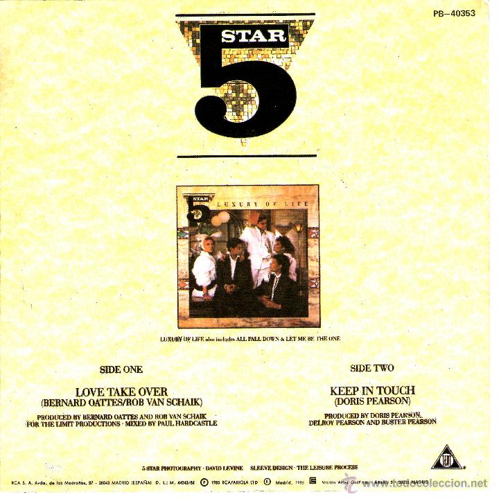Discos de vinilo: 5 STAR LOVE TAKE OVER - Foto 2