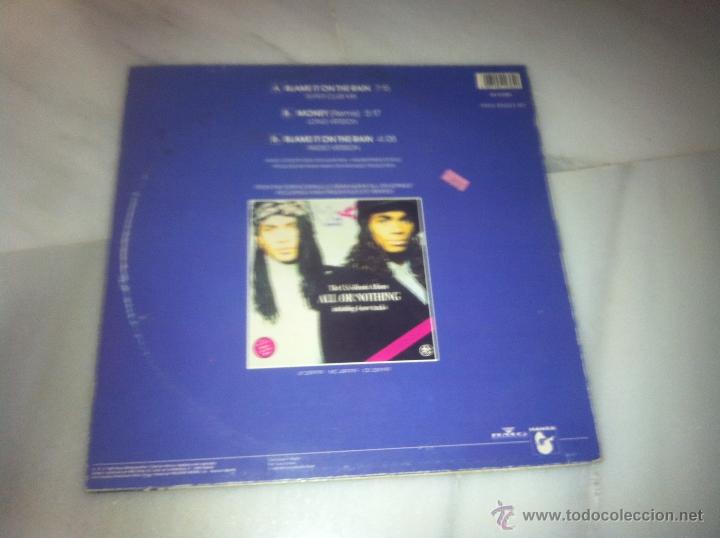 Discos de vinilo: VINILO MILLI VANILLI BLAME IT ON THE RAIN - Foto 2