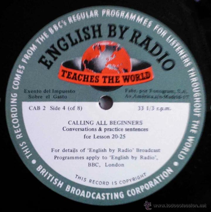 Discos de vinilo: EL CURSO DE INGL&Eacute;S DE LA BBC DE LONDRES, CAJA CON 3 MINI LPs - Foto 2