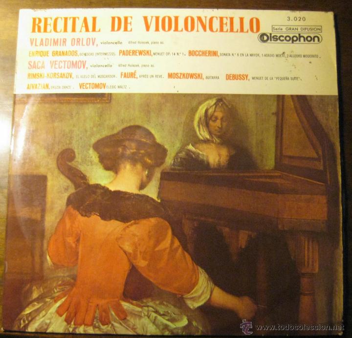 Discos de vinilo: RECITAL DE VIOLONCHELO - VLADIMIR ORLOV - Foto 1