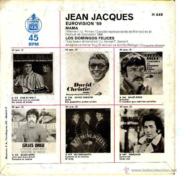 Discos de vinilo: JEAN JACQUES   MAMA - Foto 2