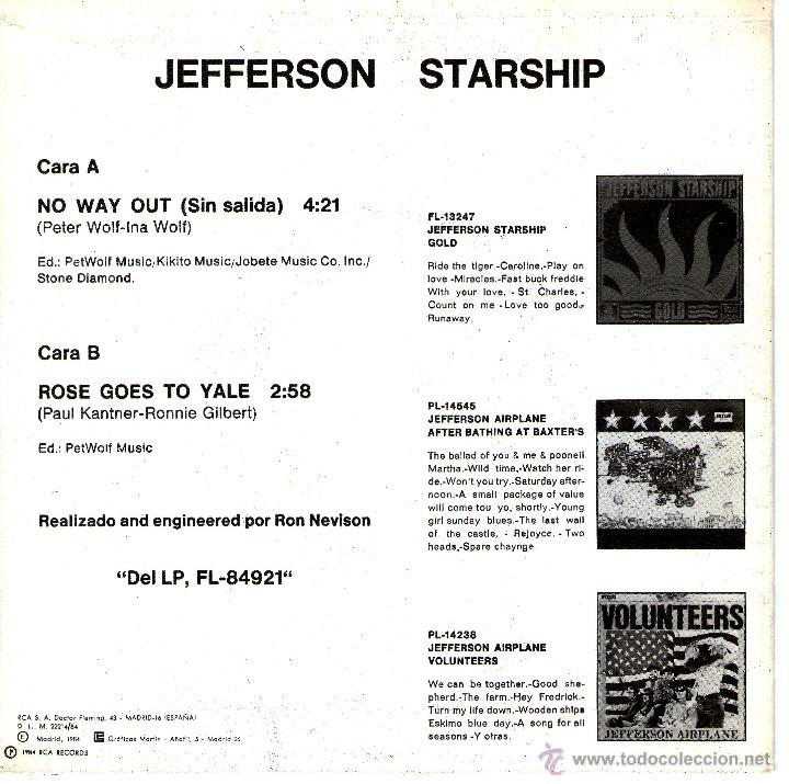 Discos de vinilo: JEFFERSON STARSHIP - Foto 2