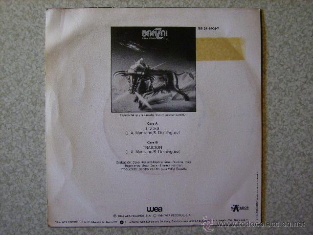 Discos de vinilo: BANZAI.LUCES + 1 - Foto 2