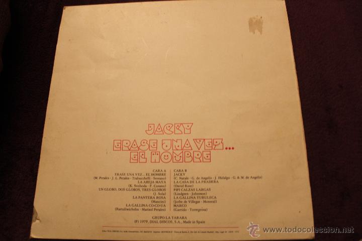 Discos de vinilo: JACKY -ERASE UNA VEZ EL HOMBRES - Foto 2