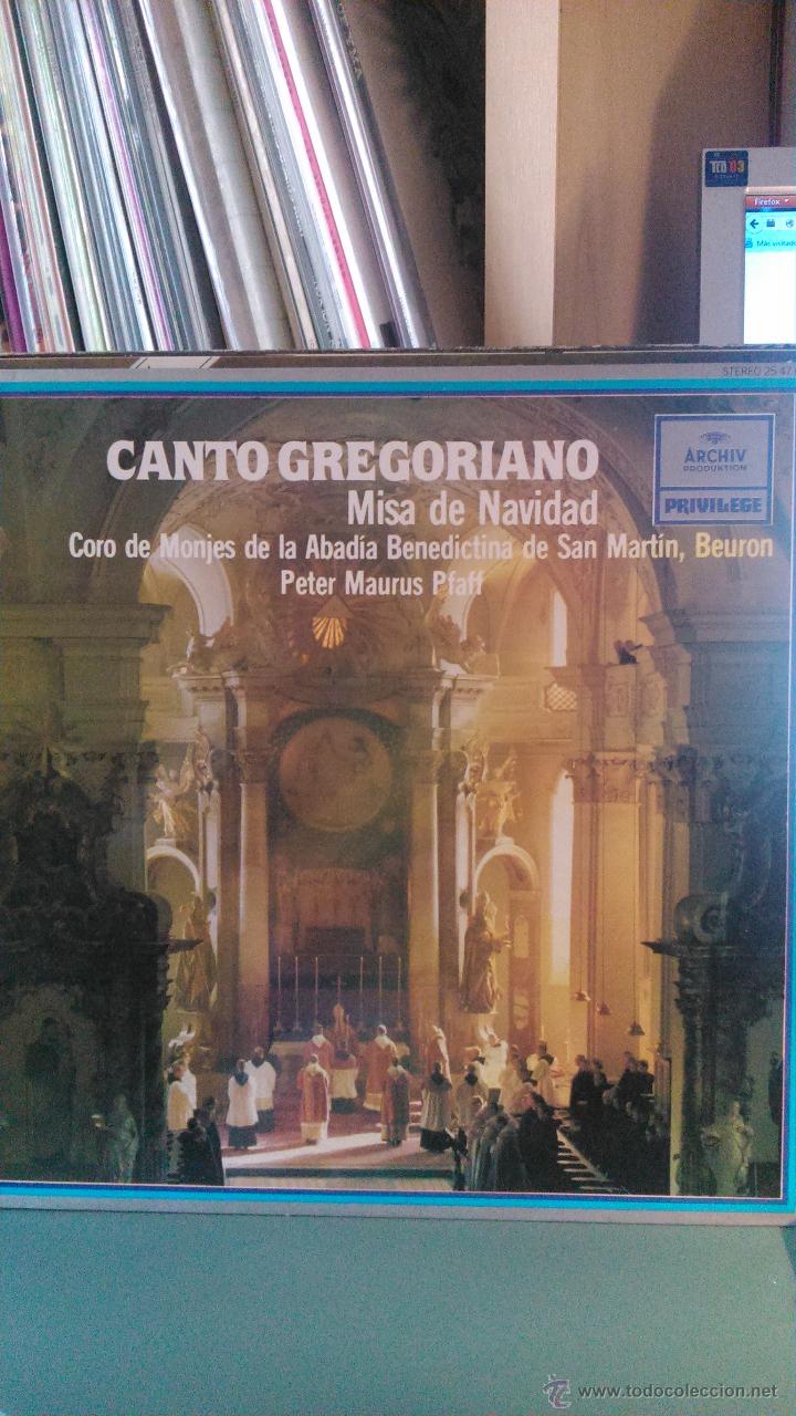 Discos de vinilo: CANTO GREGORIANO - MISA DE NAVIDAD - Foto 1
