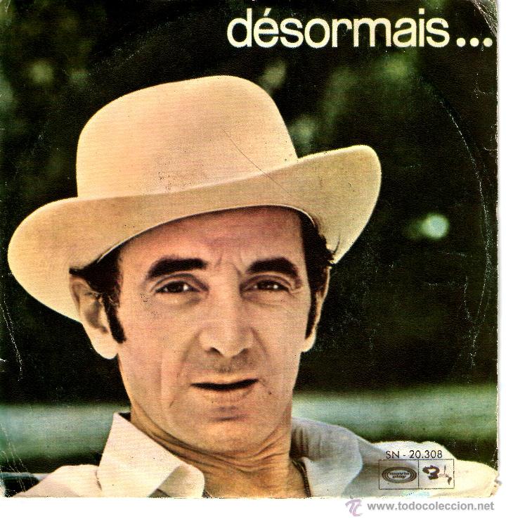 Discos de vinilo: CHARLES AZNAVOUR - NUNCA M&Aacute; - Foto 1