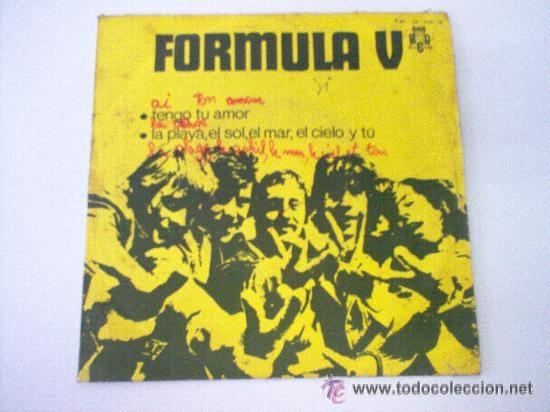 Discos de vinilo: MUSICA DISCOS - DISCO SINGLE FORMULA V TENGO UN AMOR - LA PLAYA, - Foto 1