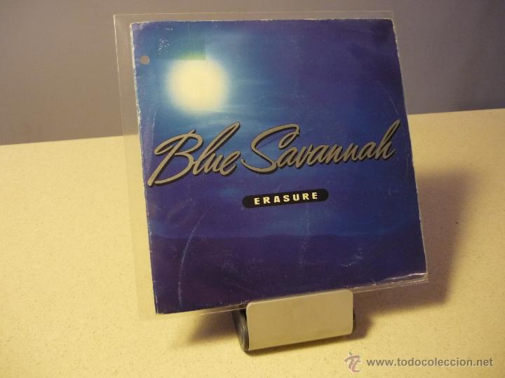 Discos de vinilo: ERASURE BLUE SAVANNAH SINGLE - Foto 1