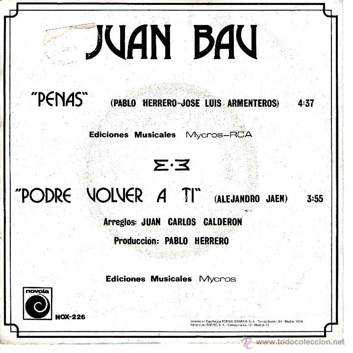 Discos de vinilo: JUAN BAU PENAS - Foto 2