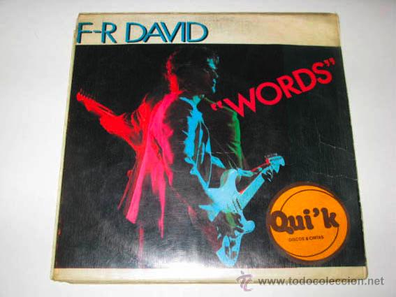 Discos de vinilo: Single F-R DAVID, Words - Foto 1