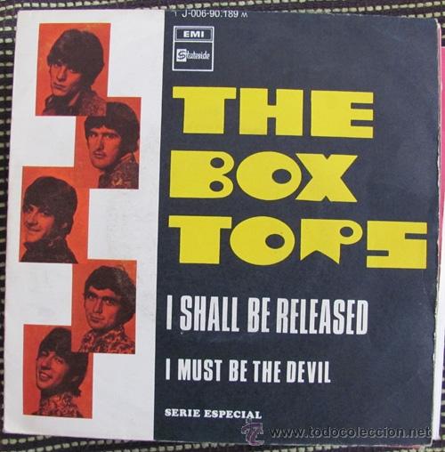 Discos de vinilo: THE BOX TOPS - I SHALL BE RELEASED - SINGLE 1969 - PROMO - Foto 1