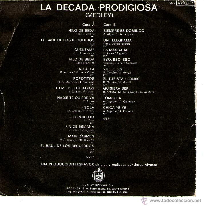 Discos de vinilo: LA DECADA PRODIGIOSA 2 - Foto 2