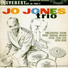 Discos de vinilo: TRIO JO JONES - PHILADELPHIA BOUND - SWEET GEORGIA BROWN + 3 - EP FRANCE VG++ / VG++. Lote 41135063
