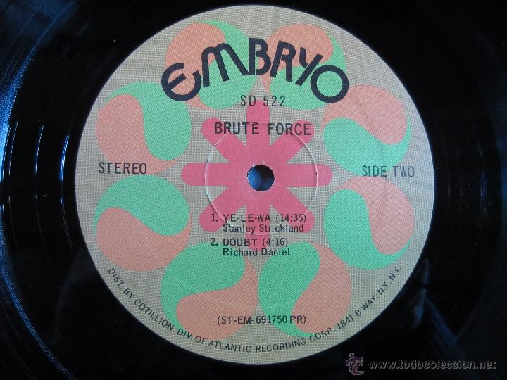 Discos de vinilo: BRUTE FORCE / BRUTE FORCE LP EMBRIO 1970 VINILO - Foto 3