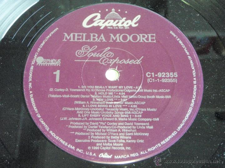 Discos de vinilo: Melba Moore &ndash; Soul Exposed, US 1990 Capitol - Foto 5