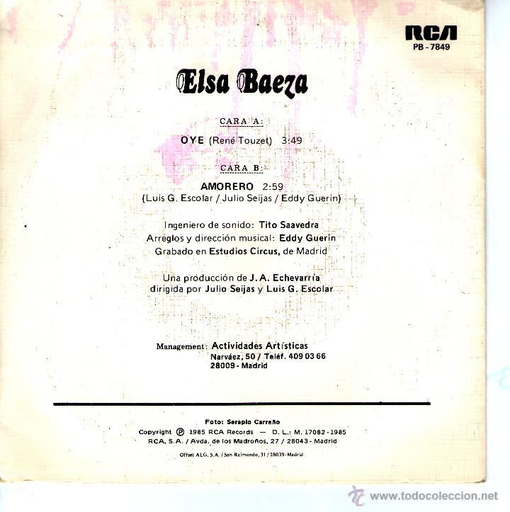 Discos de vinilo: ELSA BAEZA OYE - Foto 2