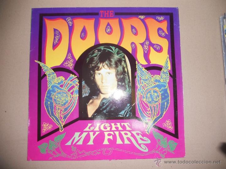 Discos de vinilo: THE DOORS (MAXI) LIGHT MY FIRE +2 TRACKS - A&Ntilde;O 1987 - Foto 1