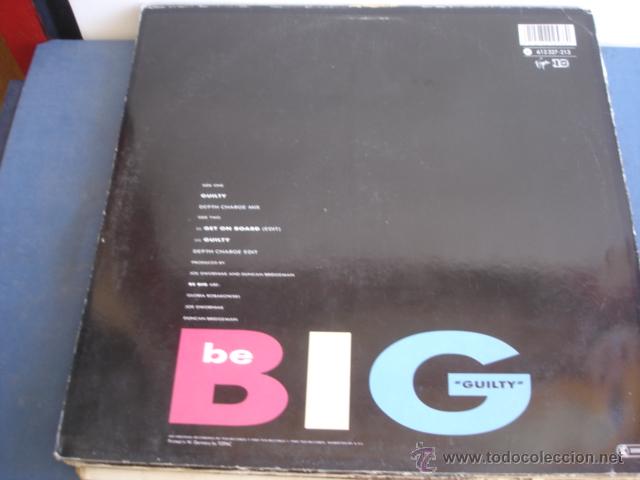 Discos de vinilo: BE BIG GUILTY (SOLO CARPETA) - Foto 2