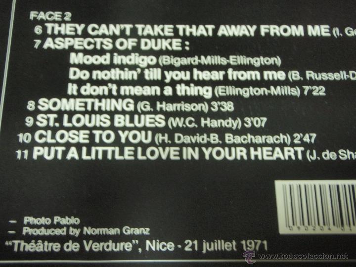Discos de vinilo: Ella Fitzgerald ?&ndash; Ella &Agrave; Nice GERMANY 1983 PABLO LIVE - Foto 4