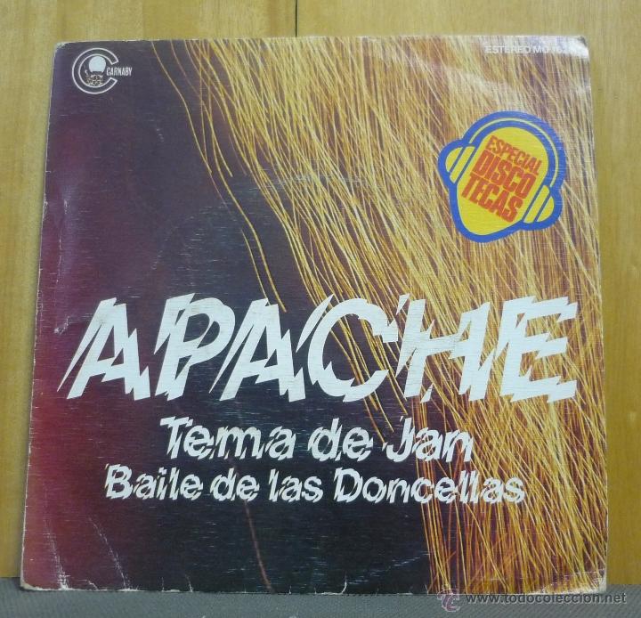Discos de vinilo: APACHE - TEMA DE JAN / BAILE DE LAS DONCELLAS - SINGLE CARNABY 1976 - SR2 - Foto 1