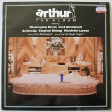 Discos de vinilo: BSO ARTHUR EL ALBUM, BURT BACHARACH. HISPAVOX 1981. SIN ESCUCHAR. Lote 41245302