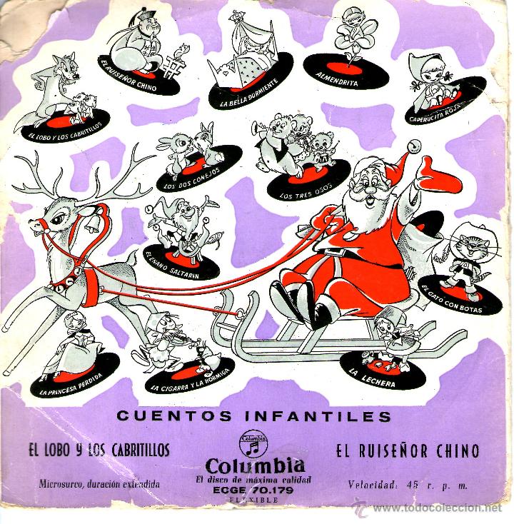 Discos de vinilo: Cuentos infantiles  el lobo y los cabritillos - Foto 1