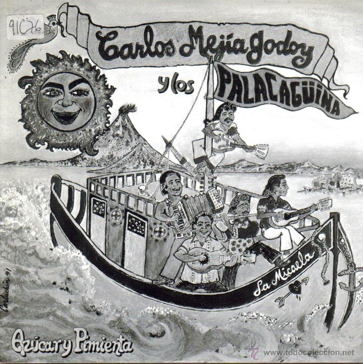 Disques de vinyle: CARLOS MEJIA GODOY Y LOS PALACAGUINA-AZUCAR Y PIMIENTA SINGLE VINILO 1991 SPAIN
