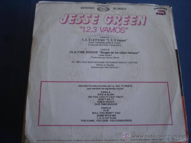 Discos de vinilo: JESSE GREEN  1,2,3 VAMOS - Foto 2