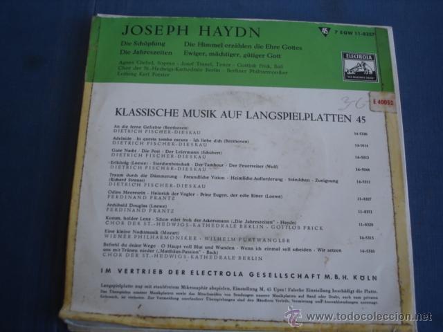 Discos de vinilo: JOSEPH HAYDN    DIE SCH&Ouml;PFUN - Foto 2
