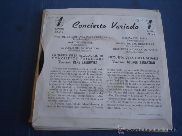 Discos de vinilo: CONCIERTO VARIADO - Foto 2