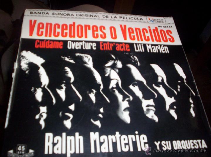 Discos de vinilo: VENCEDORES O VENCIDOS  - BANDA SONORA - Foto 1
