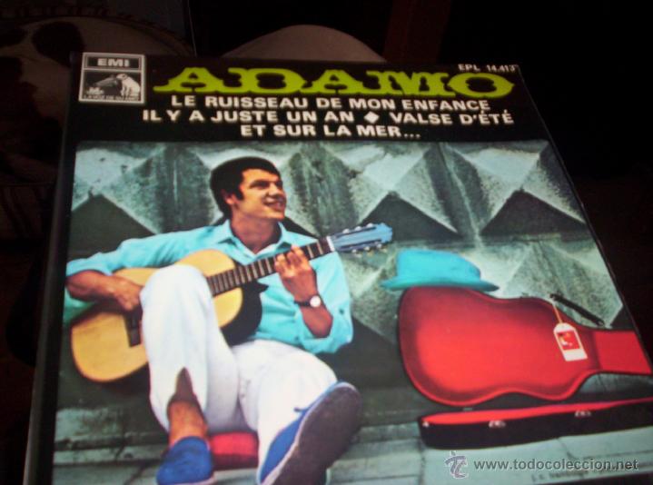 Discos de vinilo: ADAMO - LE RUISSEAU DE MON ENFANCE - Foto 1