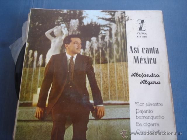 Disques de vinyle: ALEJANDRO ALGARA ASI CANTA MEXICO