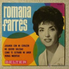 Discos de vinilo: ROMANA FARRES...JUGANDO CON MI CORAZÓN + 3...EX