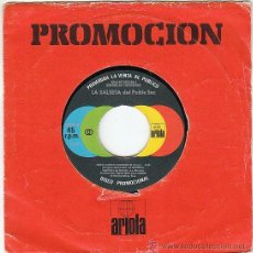 Discos de vinilo: LA SALSETA DEL POBLE SEC - FRENESÍ - HASTA LUEGO COCODRILO, DISCO PROMOCIONAL ARIOLA EN 1981. Lote 41325105