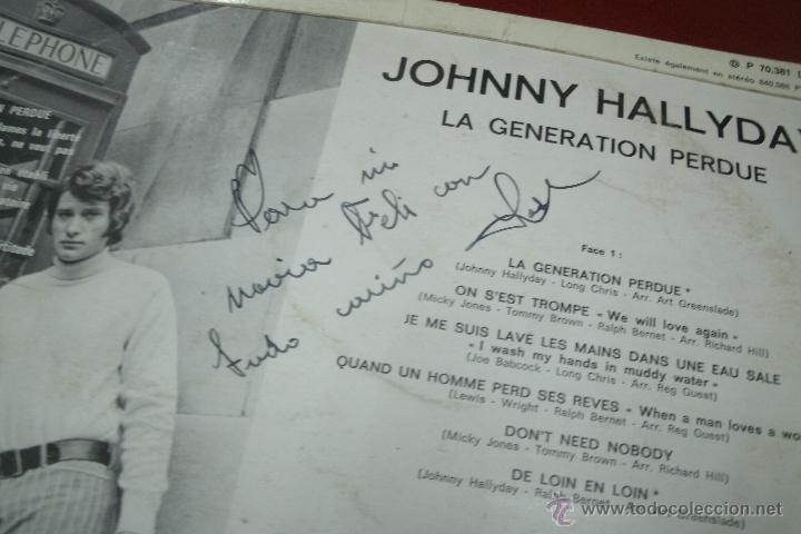 Discos de vinilo: JOHNNY HALLYDAY - LA GENERATION PERDUE 1966 PHILIPS - FRANCIA - RARO - Foto 2