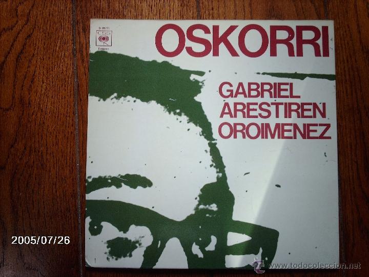 Discos de vinilo: oskorri  -  gabriel arestiren oroimenez - Foto 1