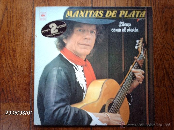Discos de vinilo: manitas de plata - libres como el viento - Foto 1