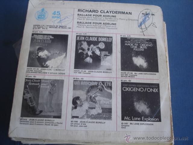 Discos de vinilo: RICHARD CLAYDERMAN  BALLADE POUR ADELINE - Foto 2