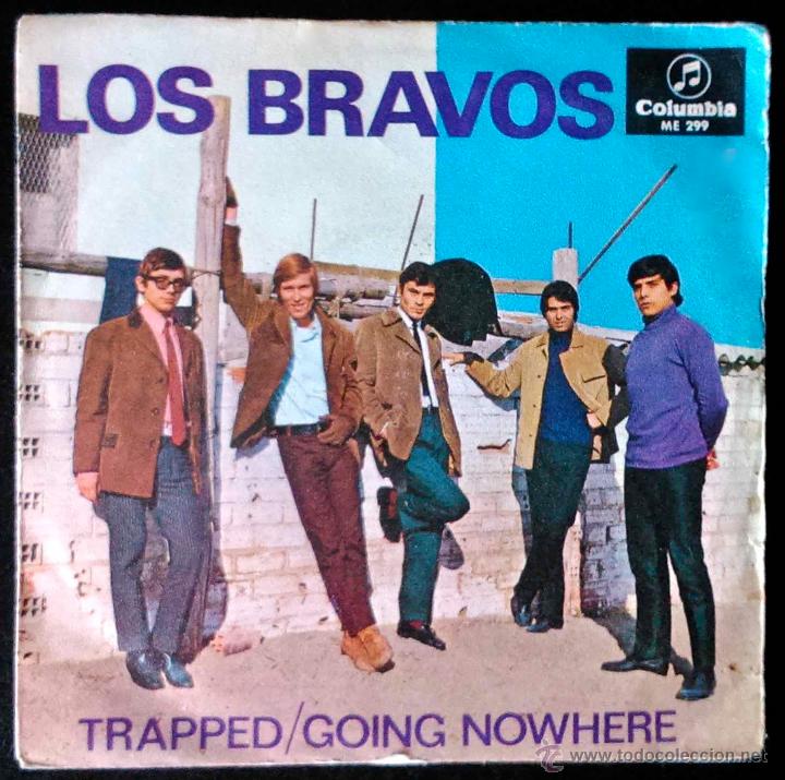 Discos de vinilo: LOS BRAVOS, TRAPPED, GOING NOWHERE - SINGLE ORIGINAL ESPA&Ntilde;A - Foto 1