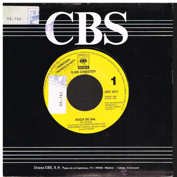 Discos de vinilo: Ian Chester - Roca de sal - Single 1990 - Promo - Foto 1