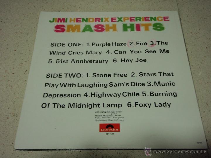 Discos de vinilo: Jimi Hendrix Experience &ndash; Smash Hits, Scandinavia 1978 Polydor* - Foto 2