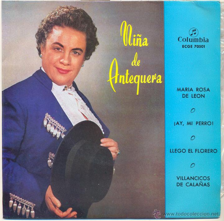 Disques de vinyle: NI&Ntilde;A DE ANTEQUERA.- Maria Rosa de Leon +3.
