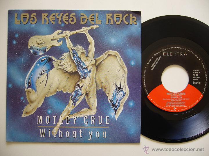 MOTLEY CRUE. 7 SINGLE. WITHOUT YOU. EDICIÓN ESPAÑOLA PROMO 1992 (Música - Discos - Singles Vinilo - Heavy - Metal)